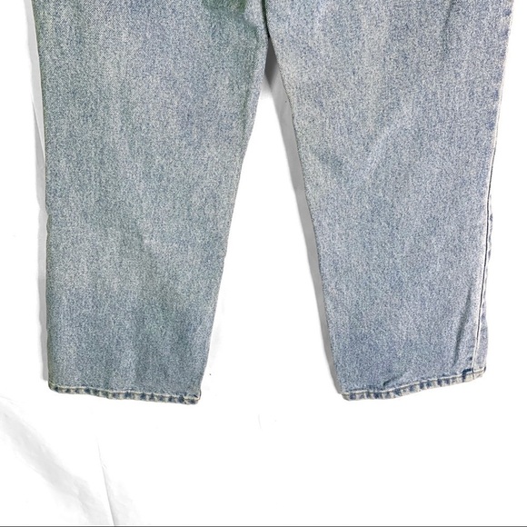 VINTAGE GLOBAL MIND BLUE WASHED JEANS 100% COTTON DENIM STRAIGHT CUT  WOMEN 28 - Picture 10 of 17
